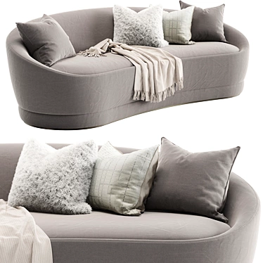 Elegant Luna Sofa, 2014 Version 3D model image 1 