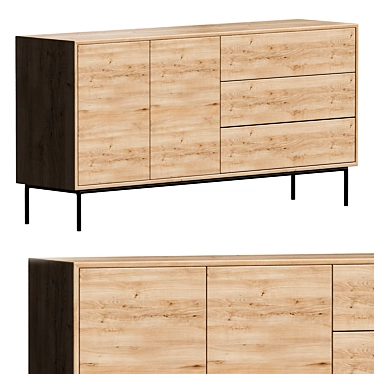 Sleek Whitebird Sideboard Design 3D model image 1 