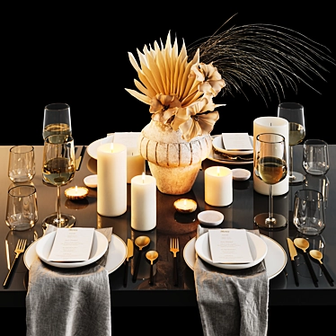 Table Setting Essentials 3D model image 1 