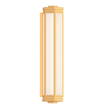 Elegant Bronze Bathroom Wall Light 3D model image 1 