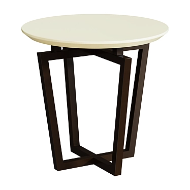 Industrial Style Accent Table 3D model image 1 