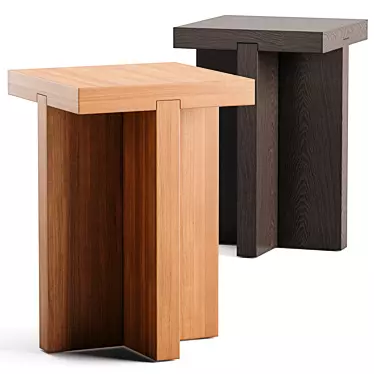 Modern Alford Side Table, 3D 3D model image 1 