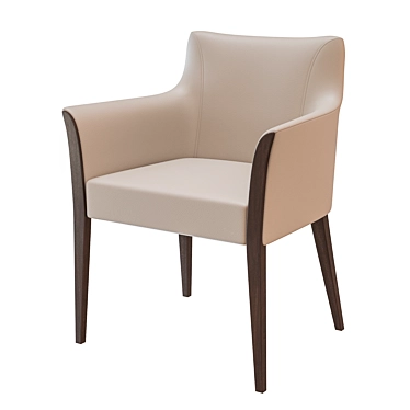 Elegant Cometa Armchair - Bourne 3D model image 1 