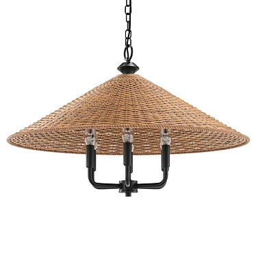 Modern Dimmable Pendant Light - 30 Inch 3D model image 1 