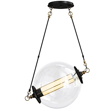 Modern Sphere Pendant Light Fixure 3D model image 1 