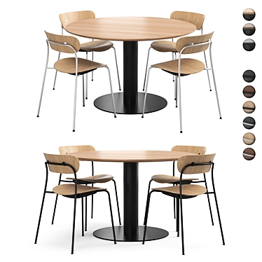 Pavilion AV1 Chair & SK12 Table 3D model image 1 