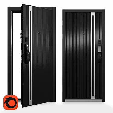 Ultimatum Edge Premium Entry Doors 3D model image 1 