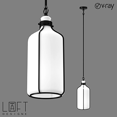 Industrial Pendant Light 1045 Model 3D model image 1 