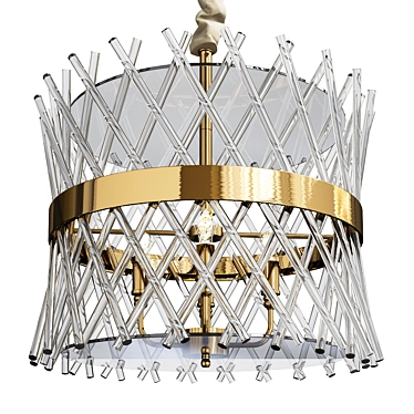 Bert Glass Ceiling Pendant Light 3D model image 1 