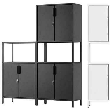 IKEA TROTTEN Cabinet Combo 3D model image 1 