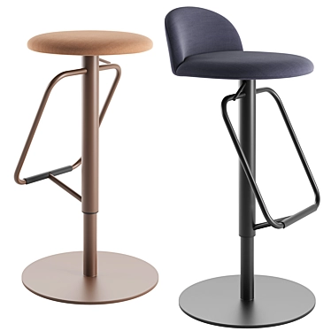 Modern Adjustable Cosmo Stool Design 3D model image 1 