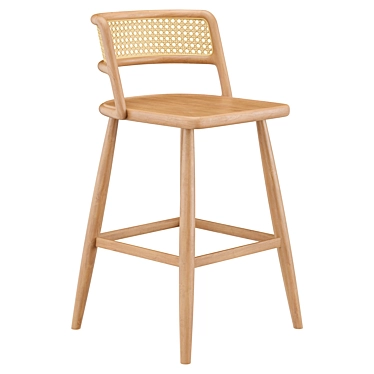 Modern Rustic Sedona Bar Stool 3D model image 1 