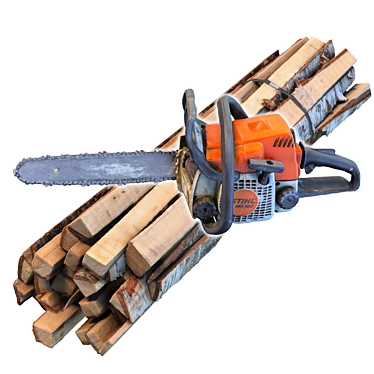 Stihl Chainsaw and Bundle 3D model image 1 