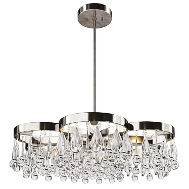 Aidan gray modern daisy nickel chandelier