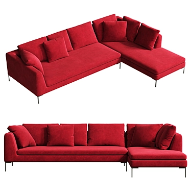 Modern Elegance in Citterio Sofa 3D model image 1 