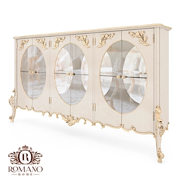 Handcrafted Buffet Customizable Finish 3D model image 1 