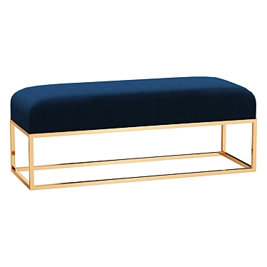 Upholstered Box Frame Bench 3D model image 1 