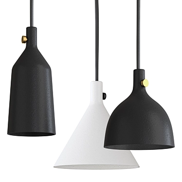 Modern and Elegant Pendant Light 3D model image 1 