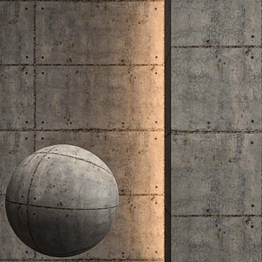 Seamless Concrete Texture Pack 3D model image 1 