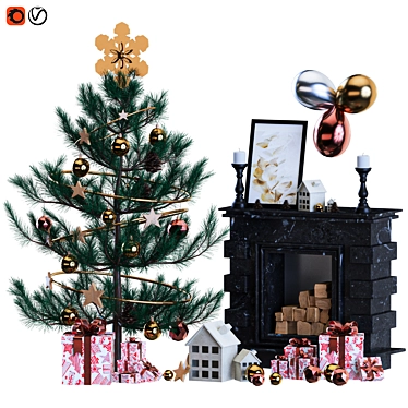 Christmas Tree & Decor 2015 3D model image 1 