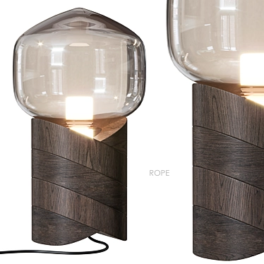 ROPE Glass Table Lamp 3D model image 1 