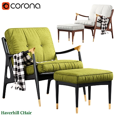 Haverhill Linen Chair in 3D 3D model image 1 