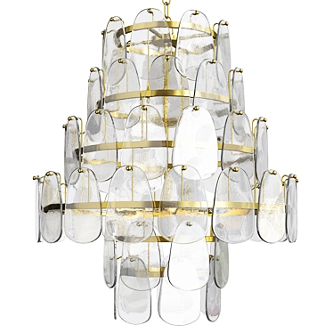 Elegant Noir Mystic Chandelier 3D model image 1 