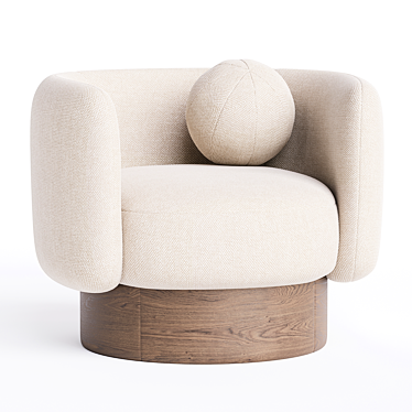 Modern Swivel Chair Design 3D model image 1 