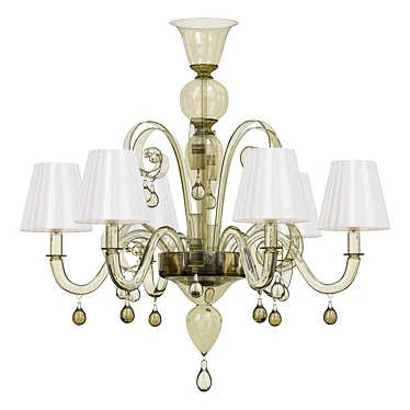 Parisian Elegance Chandelier 3D model image 1 