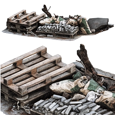 Construction Debris Collection Kit 3D model image 1 