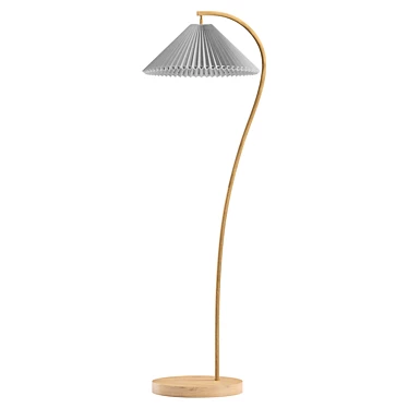 Modern Floor Lamp with UV Unwrap 3D model image 1 