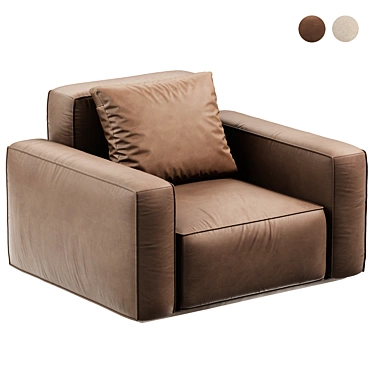 Modern Arflex Armchair Design 3D model image 1 