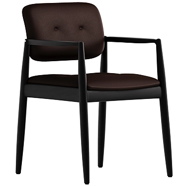 Elegant YOKO Chair Export FBX 3D model image 1 