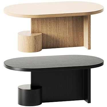 Ferm Living Wooden Insert Table 3D model image 1 