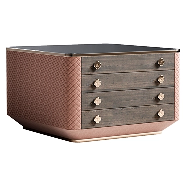 Golden Botega Dresser with Corona Render 3D model image 1 