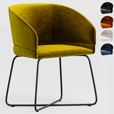 Modern Caleto Chair Soft Line 3D model image 1 