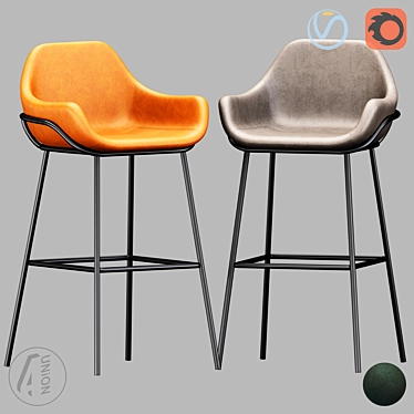 Modern Anderson Bar Stool 3D model image 1 