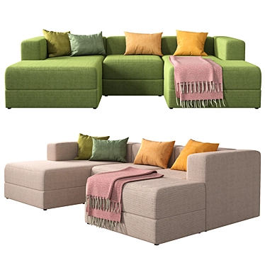 IKEA Jattebo Modular Sofa 3D model image 1 