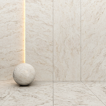 Seamless Marble PBR Material 3D model image 1 