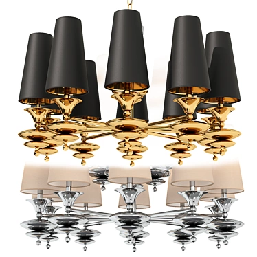 Elegant Scarlett Chandelier Airardini 3D model image 1 