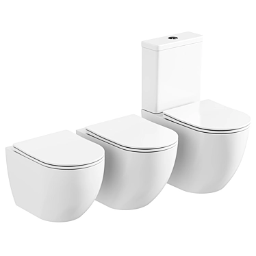 Ceramica Nova MIA Toilet Set 3D model image 1 