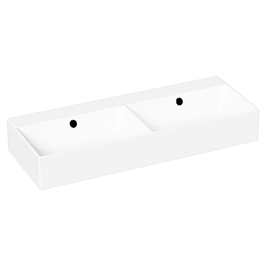 Funktion Double White Double Basin 3D model image 1 