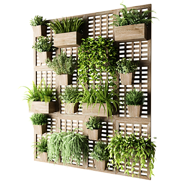 Vertical Plant Blocks Wall Garden 3D model image 1 