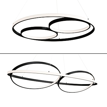 Gemini LED Pendant Lights Unique 3D model image 1 