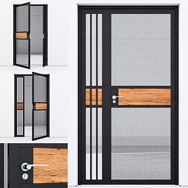 Modern Aluminium Door 21 3D model image 1 