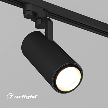 Adjustable Angle Cylinder Track Light 3D model image 1 