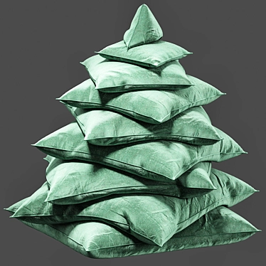 Pillow Christmas Tree Display 3D model image 1 