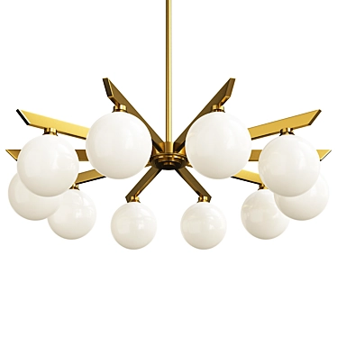 Modern Astra Chandelier Design 3D model image 1 