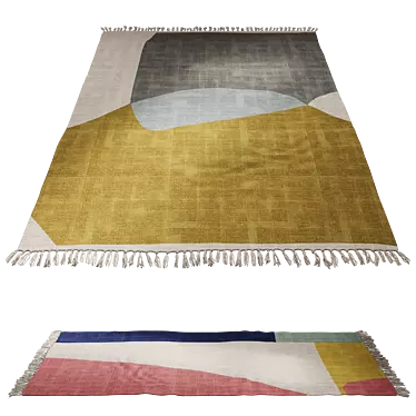 Ankara Cotton Rug by La Redoute 3D model image 1 