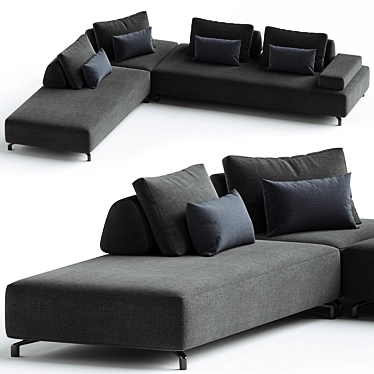  Sleek Design Sofa, G Gualtierotti 3D model image 1 